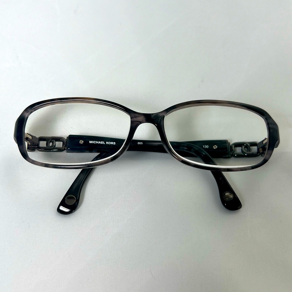 Michael Kors Grey Tortoise Eyeglasses with Case-Frames Only